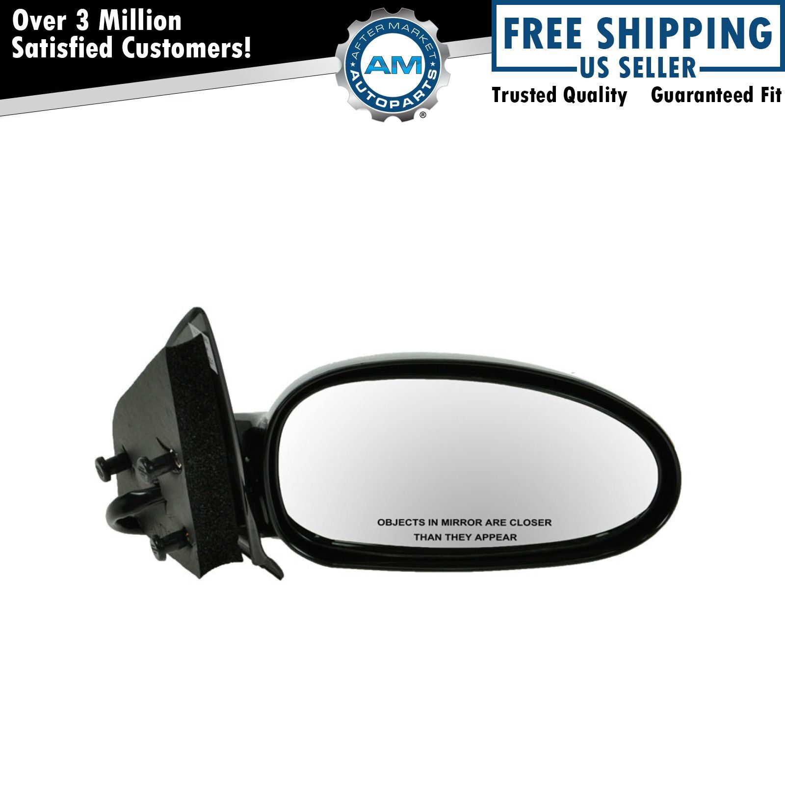 Power Side View Mirror Passenger Right RH NEW for 97-02 Saturn SC 2 Door Coupe