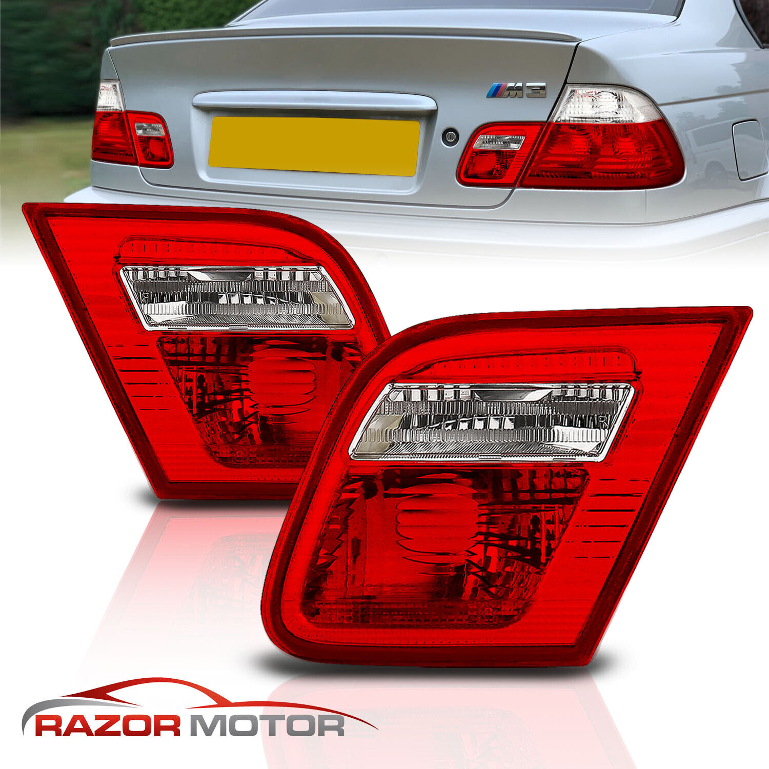 2000 2001 2002 2003 For BMW E46 3 Series 325Ci/330Ci/M3 Coupe Red Tail Lights
