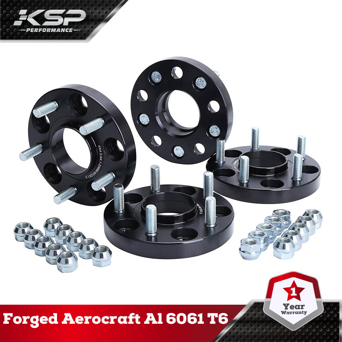 4x 25mm 5x4.5 5x114.3 Wheel Spacers 64.1mm for Honda Civic CR-V Acura CL ILX RSX