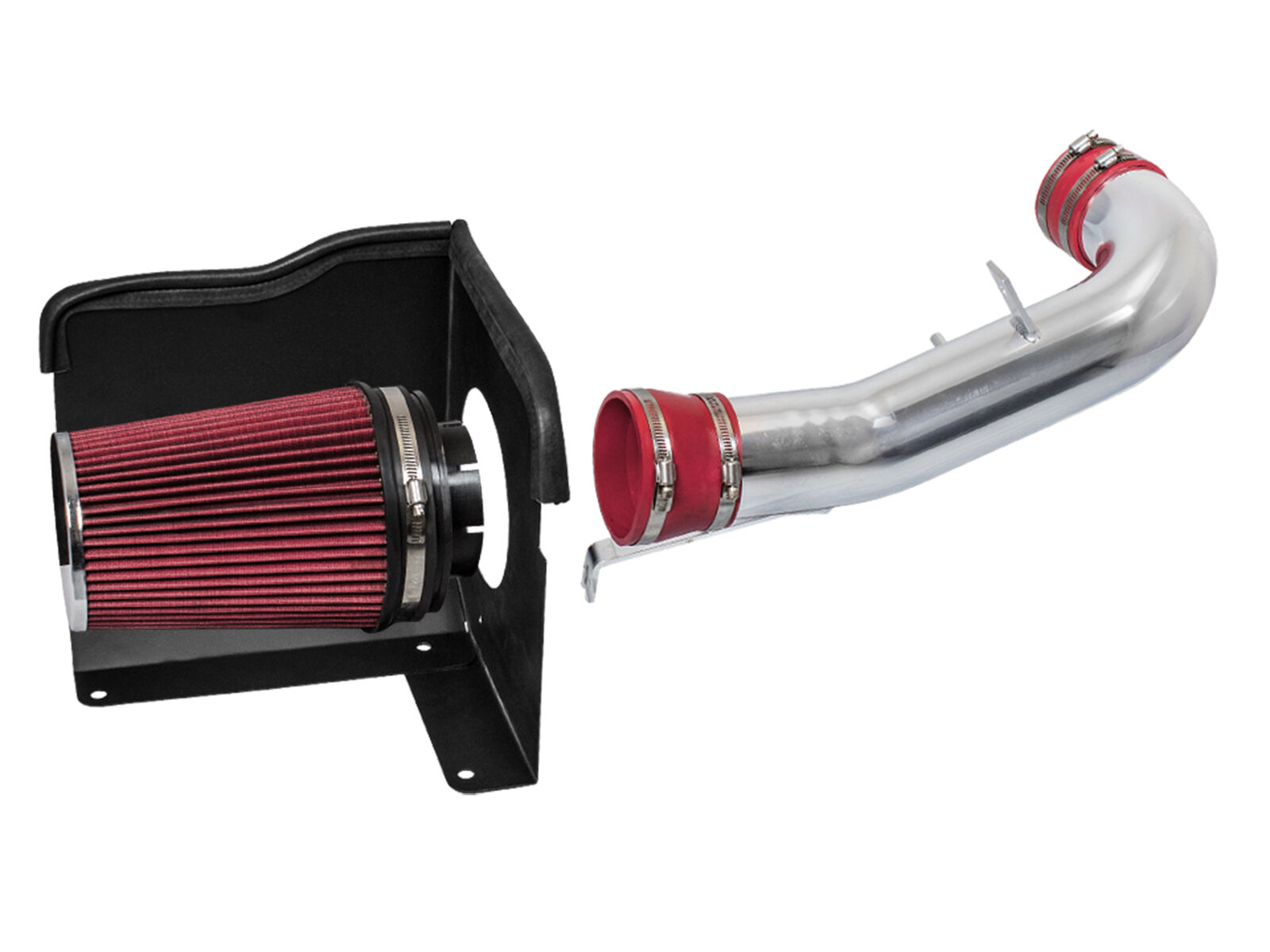 Cold Heat Shield Air Intake + RED Filter for 07-08 Yukon XL 1500 / 2500 V8