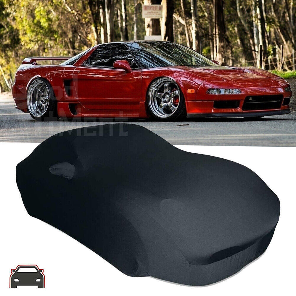 For Acura NSX R Indoor Car Cover w/ Bag Stretch Dust Resistant Black Custom Fit