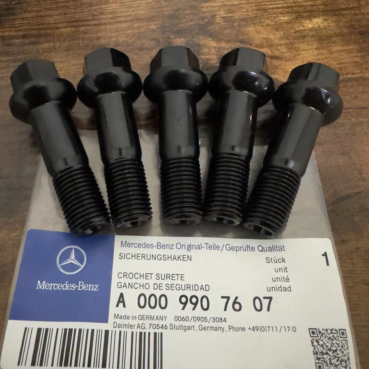 5PCS GENUINE Wheel Lug Bolts Nuts Kit for Mercedes Benz E400 E500 G500 S500 S550