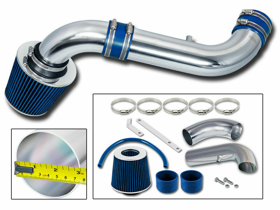BCP BLUE 00-02 Durango/Dakota 4.7L V8 Cold Air Intake Induction Kit + Filter