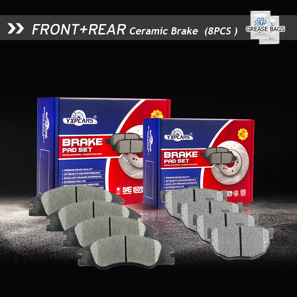 Front & Rear Ceramic Disc Brake Pads For 2005 - 2009 Kia Spectra / Spectra5