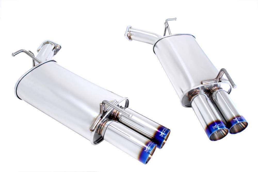 Megan Stainless Steel Axleback Exhaust Fits M35 M45 06-10 AWD RWD Burnt Roll Tip