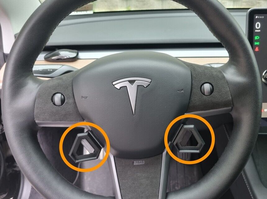 S3XY Buttons Steering Wheel Holders for Tesla Model 3 & Y