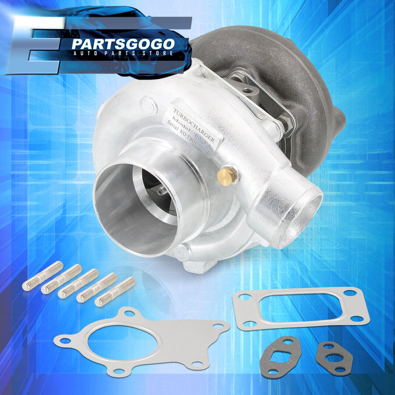 For Accord CRX Prelude T3/T4 Manifold Flange T04E Turbocharger Trim Turbo .57AR