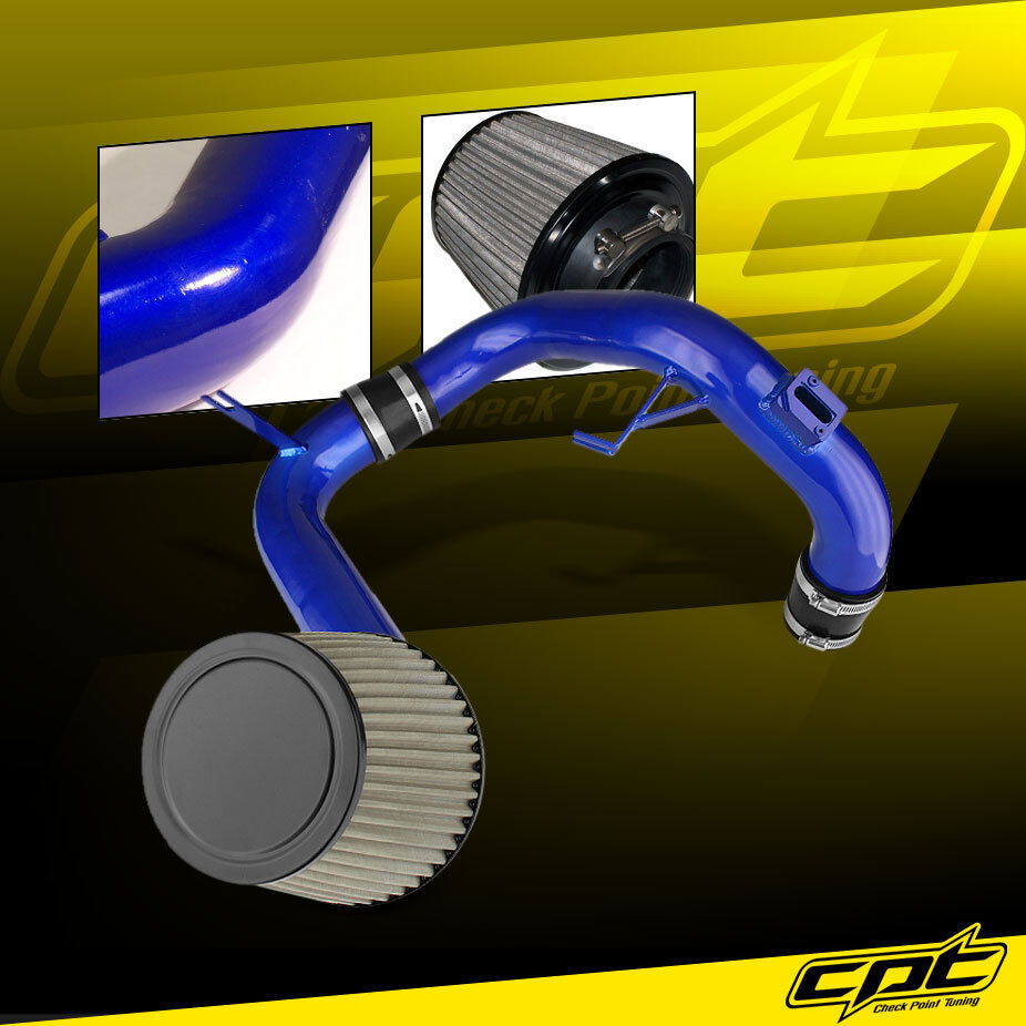 For 12-15 Honda Civic 1.8L 4cyl Blue Cold Air Intake + Stainless Air Filter