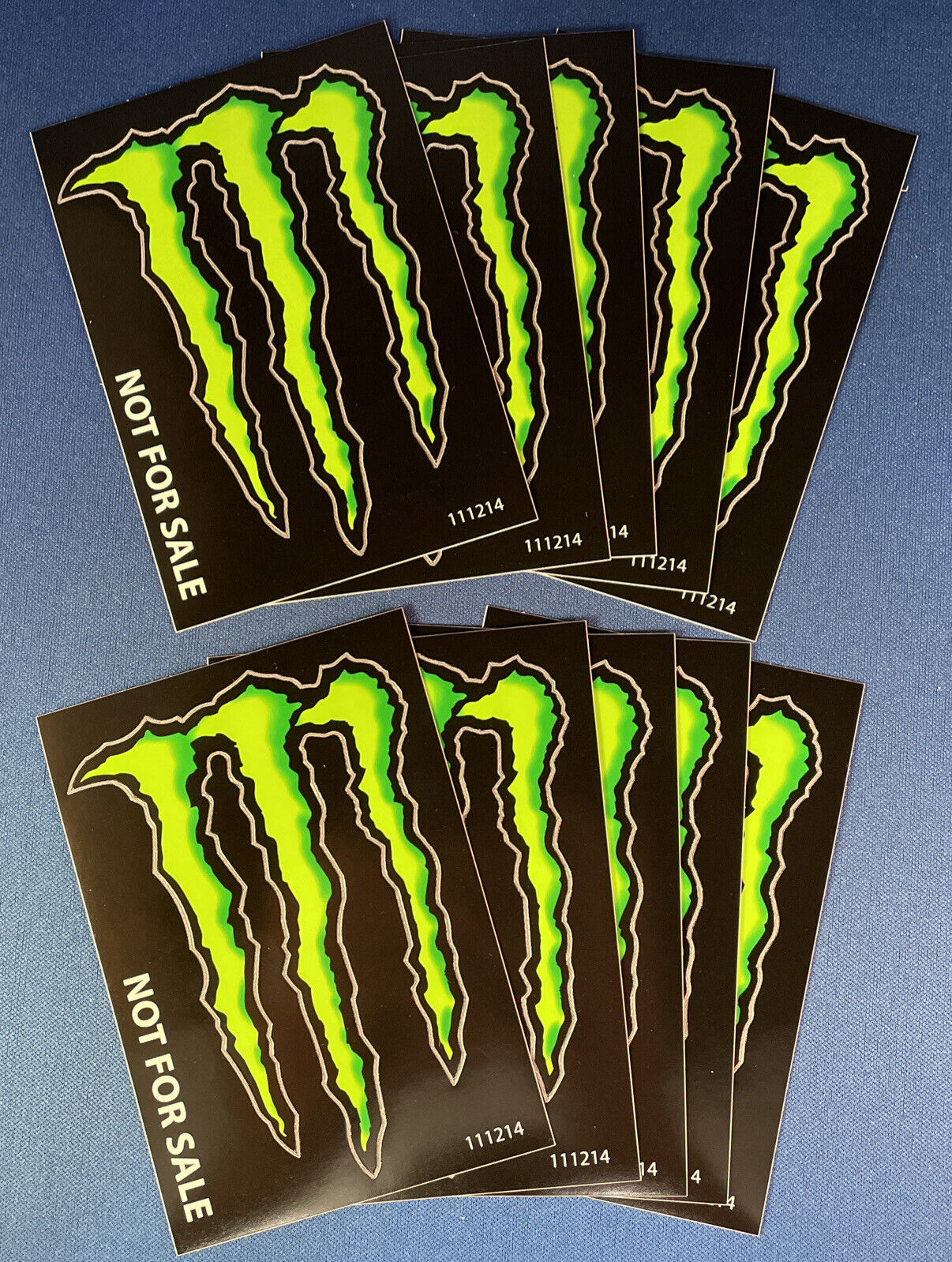 10 - Monster Energy 3x4 Decals Laptop Skateboard Motocross 