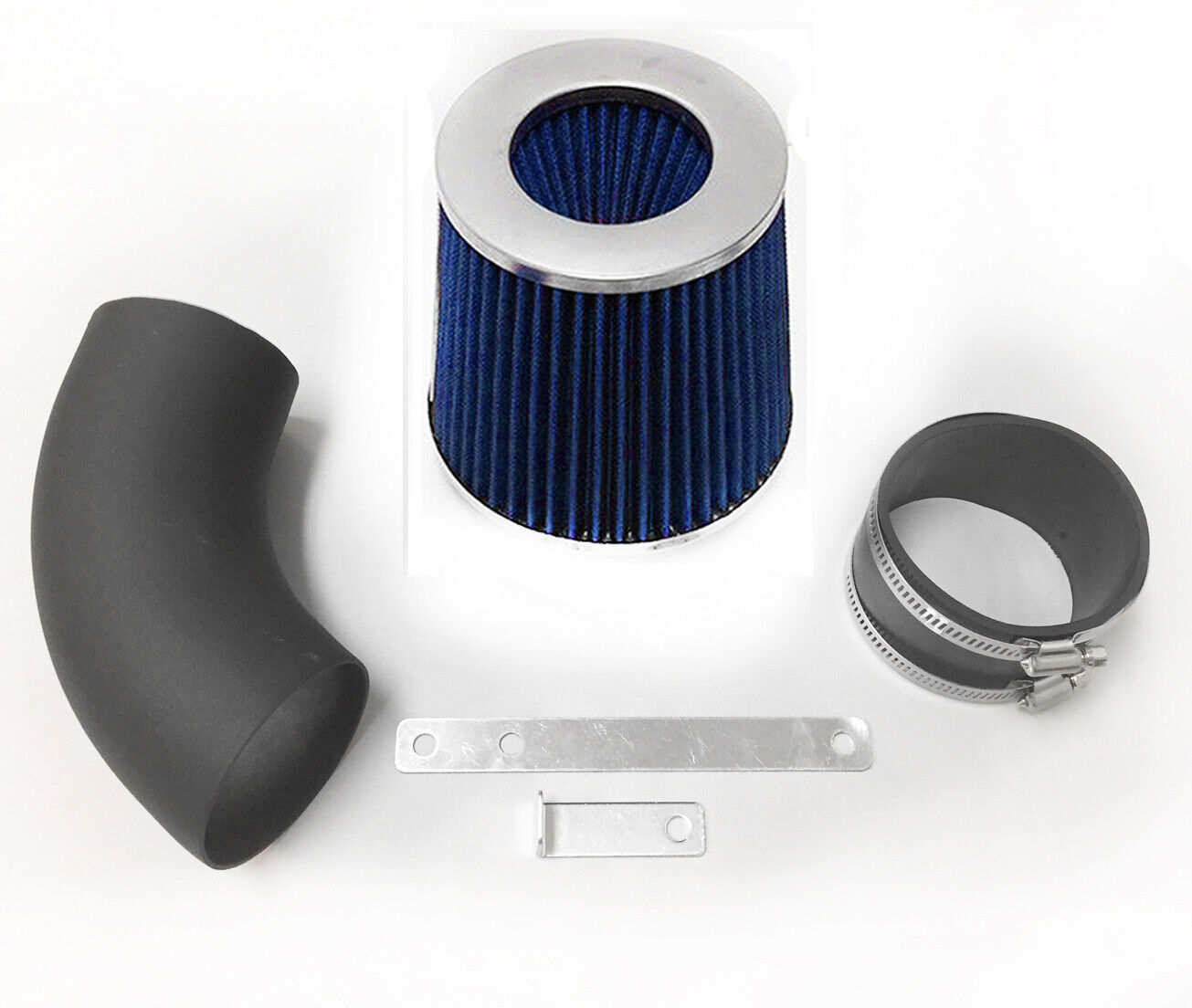 Coated Black Blue For 1993-2001 BMW 740 740i 740iL M60 M62 E38 Air Intake Kit