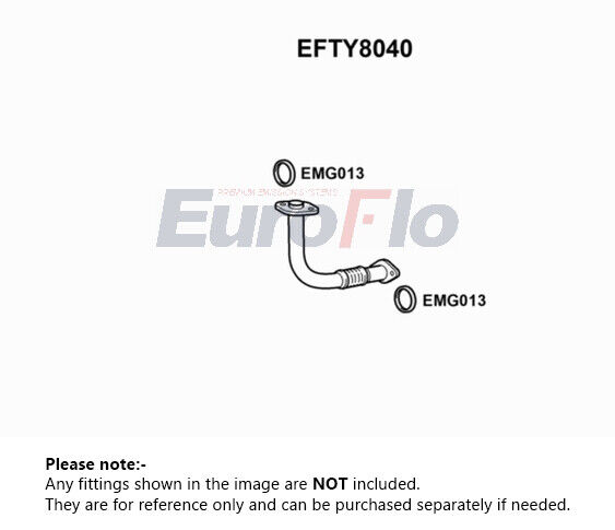 Exhaust Pipe fits TOYOTA CARINA AT190 1.6 Front 92 to 97 4A-FE EuroFlo Quality