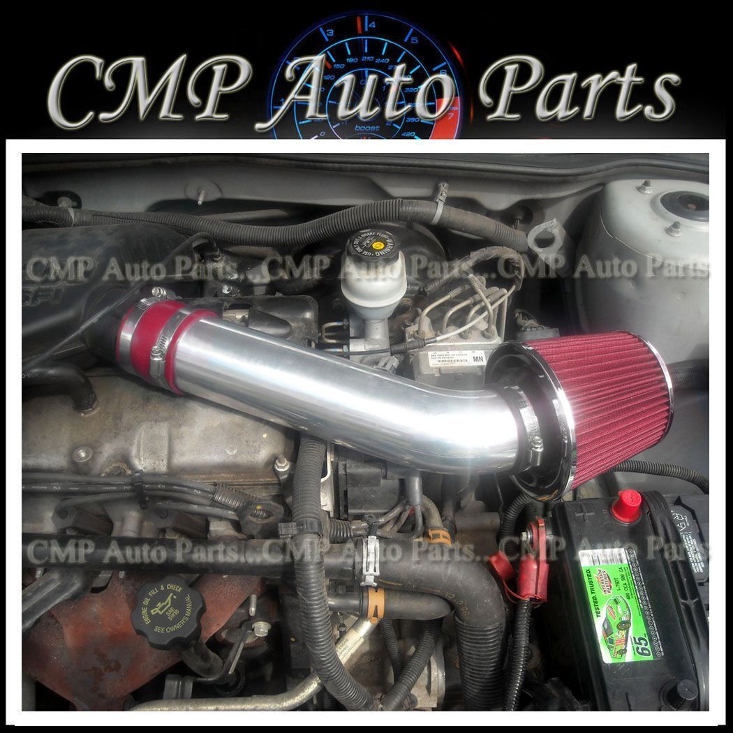 RED AIR INTAKE KIT FIT 1998-2002 CHEVY CAVALIER / PONTIAC SUNFIRE 2.2L OHV 