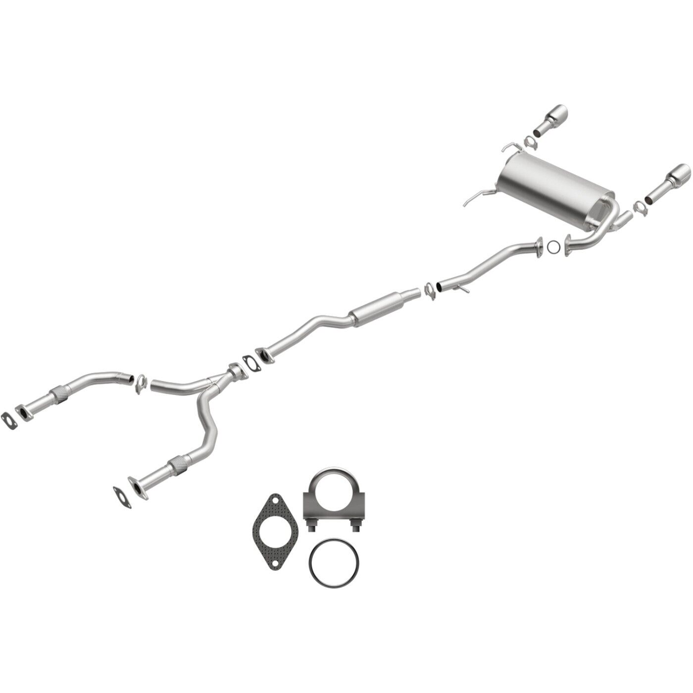 BRExhaust 106-0284 Exhaust Systems for INFINITI FX35 2003-2008