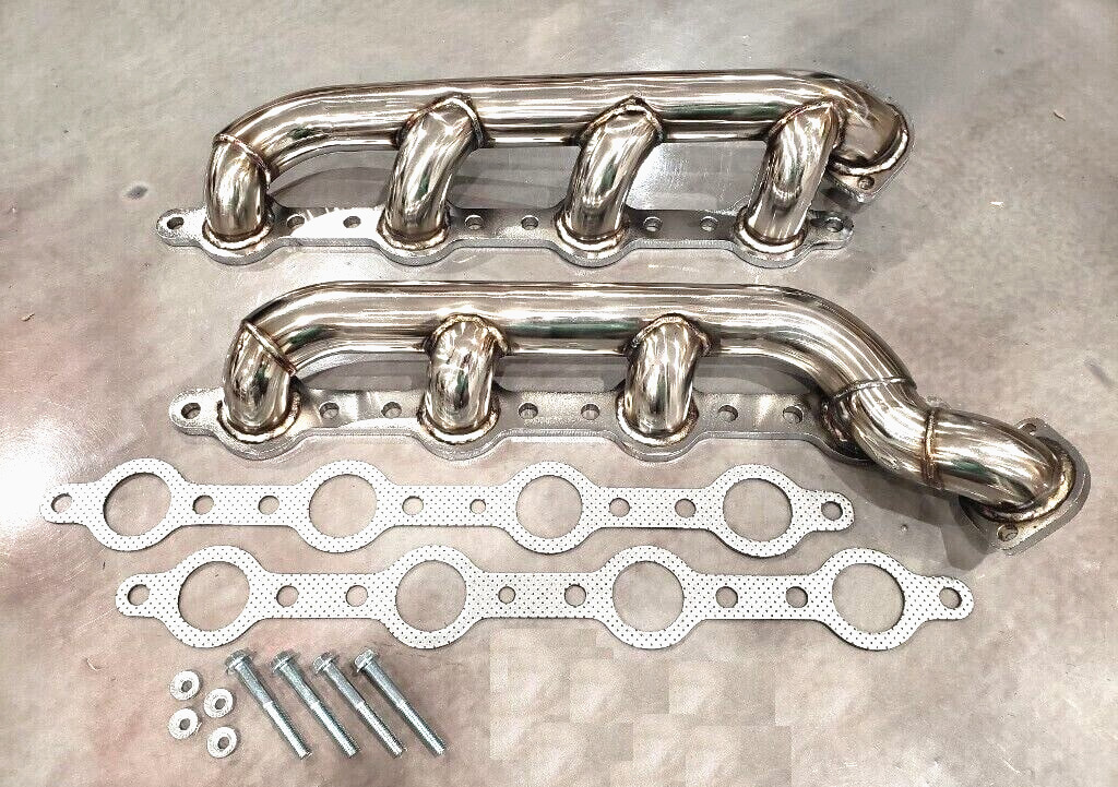 Ford Powerstroke Diesel F250 F350 7.3L 7.3 Polished Stainless Headers Manifolds