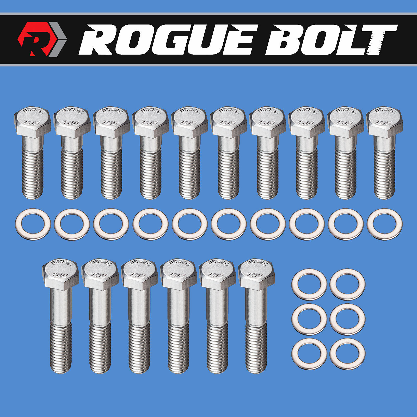 BBF INTAKE MANIFOLD BOLTS HEX STAINLESS KIT BIG BLOCK FORD 429 460 CAR F-SERIES
