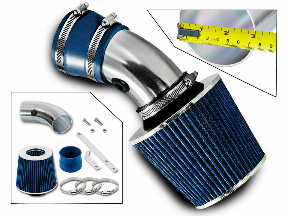 Short Ram Air Intake Kit+BLUE Filter for 00-05 Bonneville /98-99 Intrigue 3.8 V6