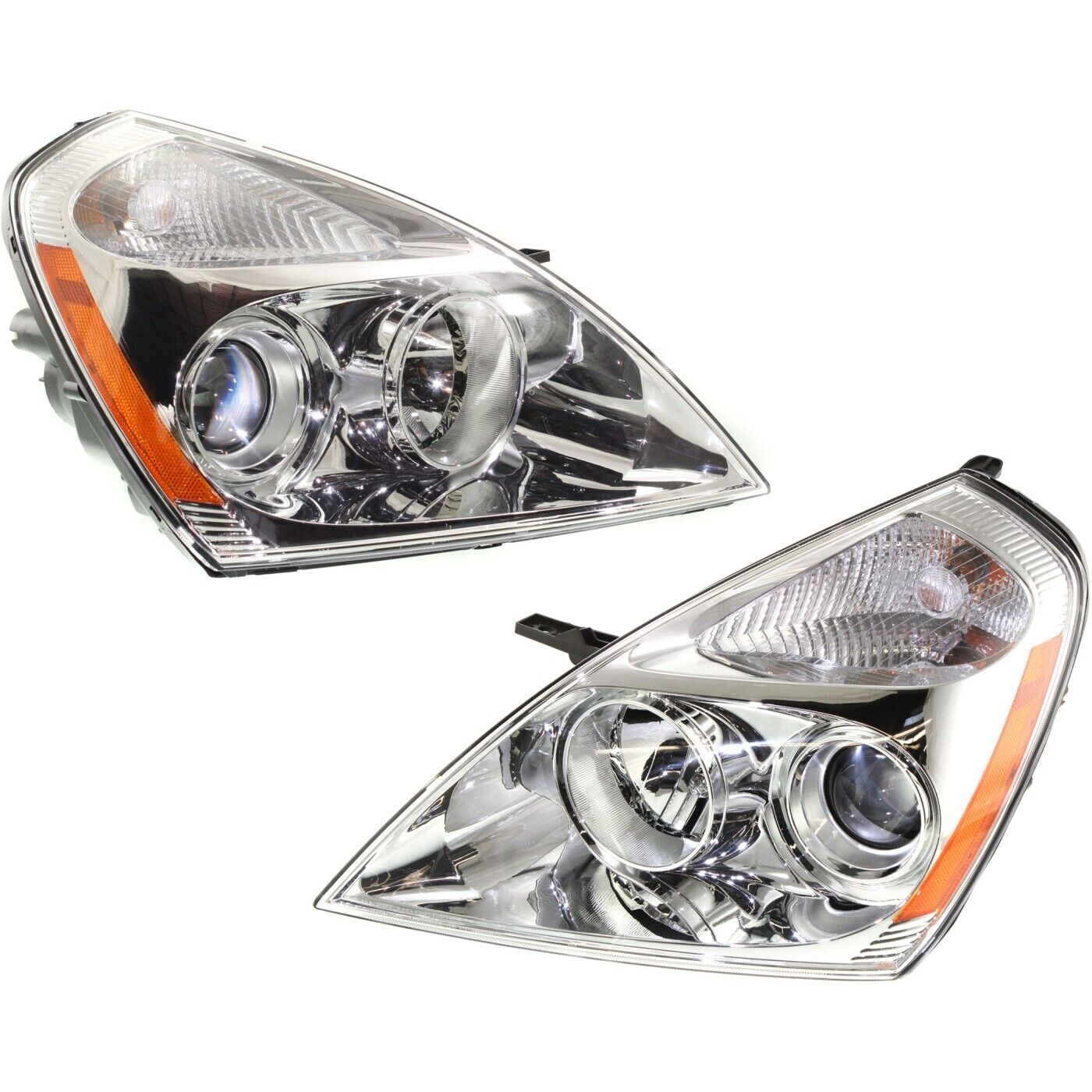 Headlight Set For 2006 Kia Sedona LX EX Models Left and Right With Bulb 2Pc