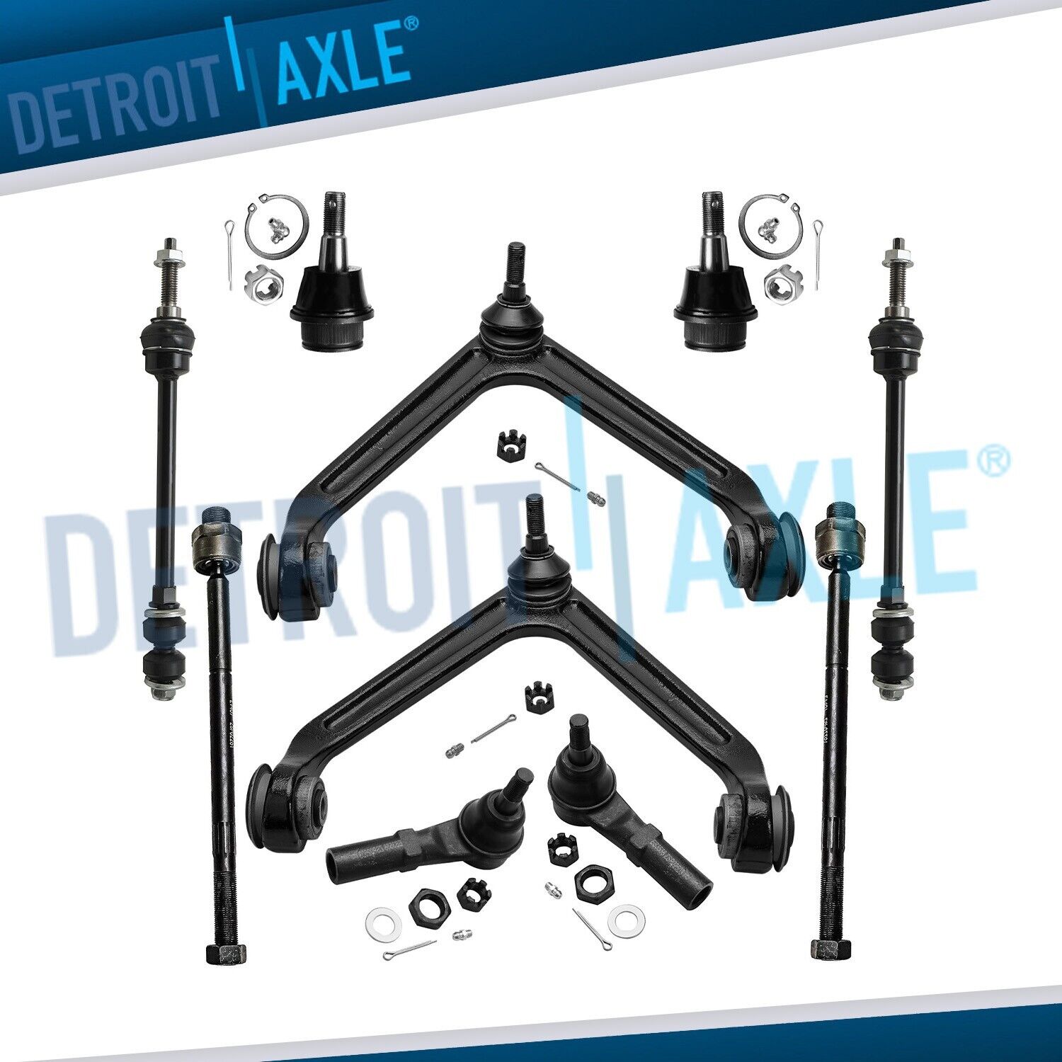 Front Upper Control Arm Tierod kit for 2002 2003 2004 2005 Dodge Ram 1500 4x4