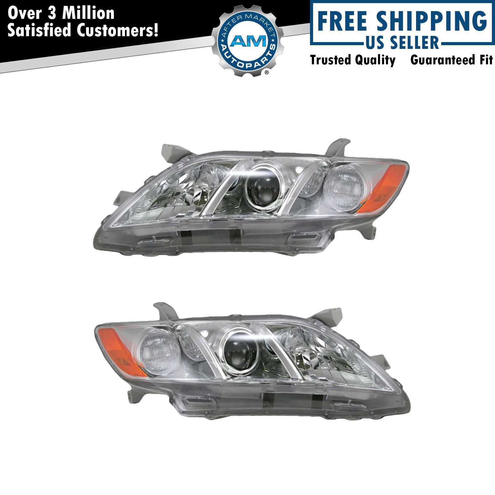 Headlight Set Left & Right For 2007-2009 Toyota Camry TO2518105 TO2519105