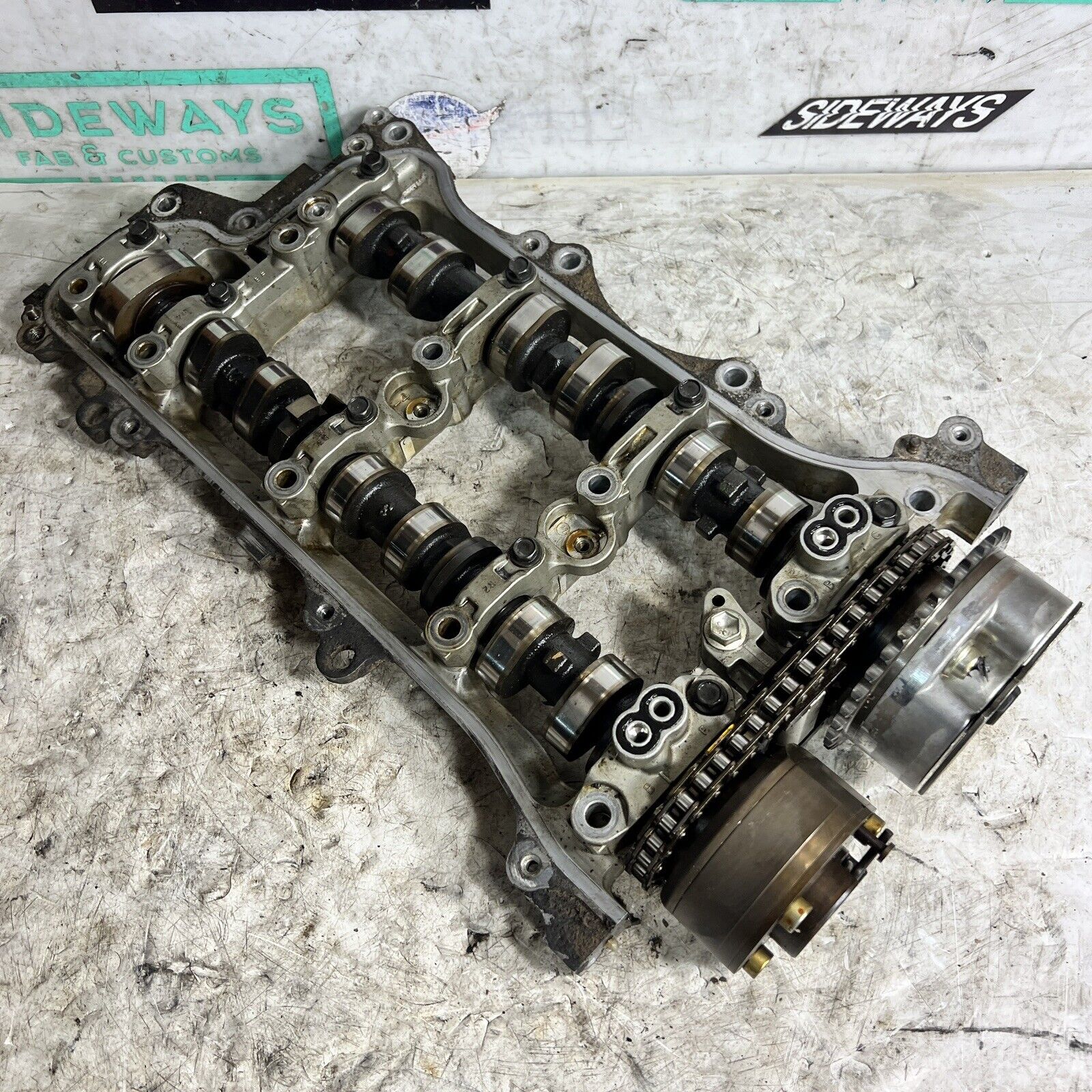 05-13 Lexus IS350 Engine Right Camshafts & Tray 2GR 2GRFSE Intake Exhaust Cam