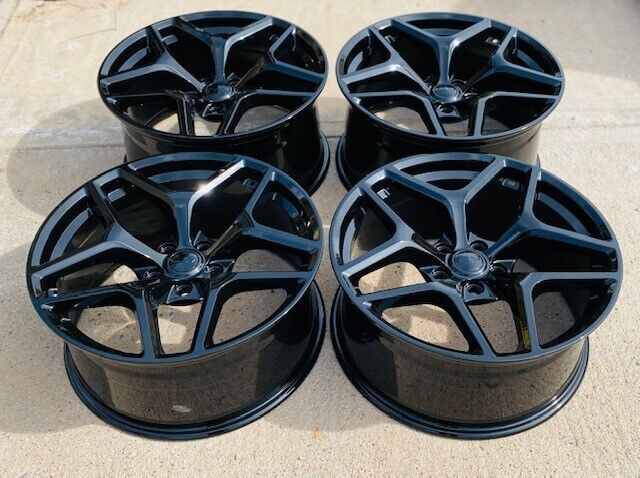 4 PCS 20x10 / 20x11 Wheels For Chevy Camaro RS LS LT SS Staggered Gloss Black