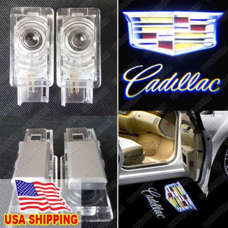 Ghost LED Door Step Courtesy Shadow Laser Light For Cadillac CTS SRX ATS XTS