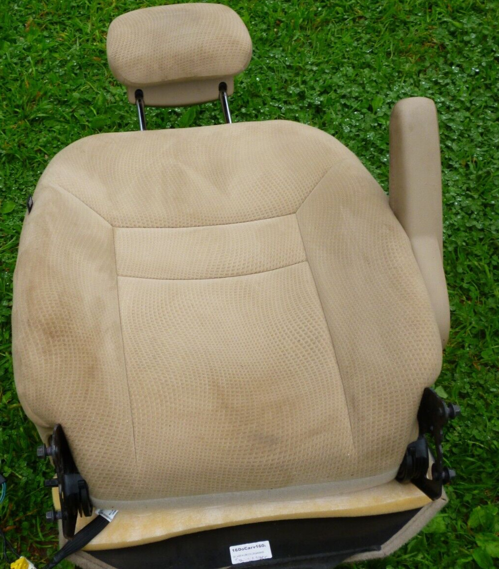 seat back foam and cover plastic tan cloth 2016 dodge grand caravan  5 gen