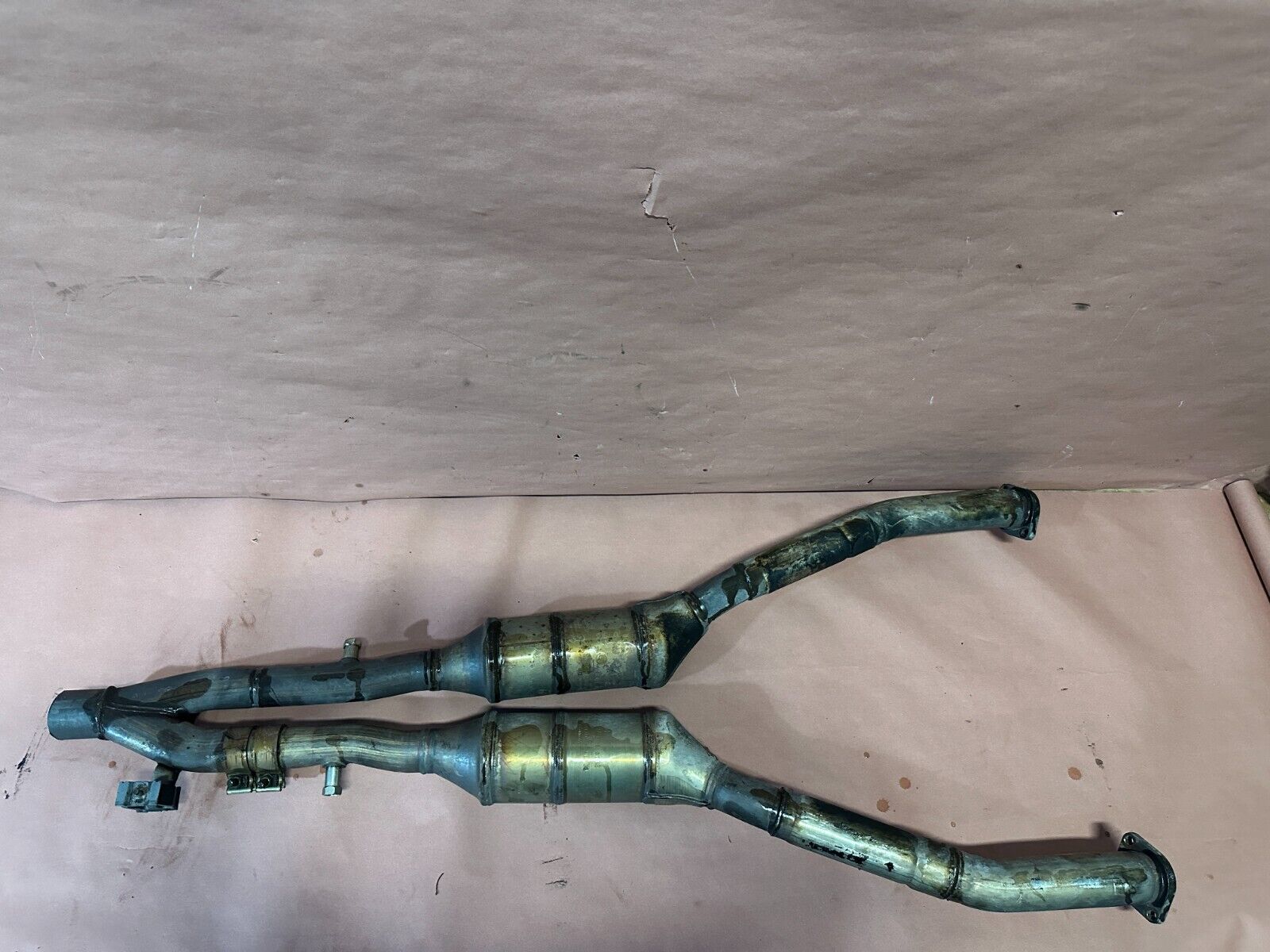 BMW E39 540I E38 740I M62 Factory Left & Right Exhaust System Pipes OEM #01205