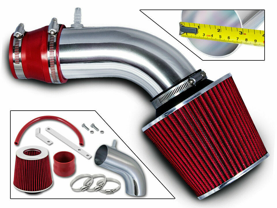For 11-17 Hyundai Accent Veloster 1.6 L4 RAM AIR INTAKE KIT +RED FILTER
