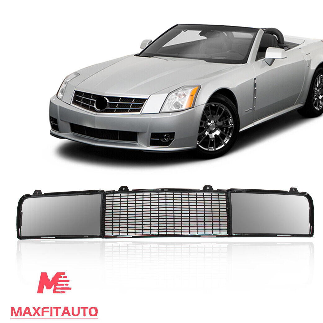 Fits 2004-2008 Cadillac XLR Front Bumper Lower Grille Gloss Black New