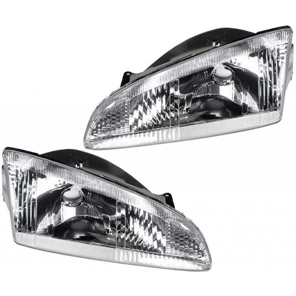 Fits 1993-1997 Dodge Intrepid Headlight Pair Driver and Passenger Side