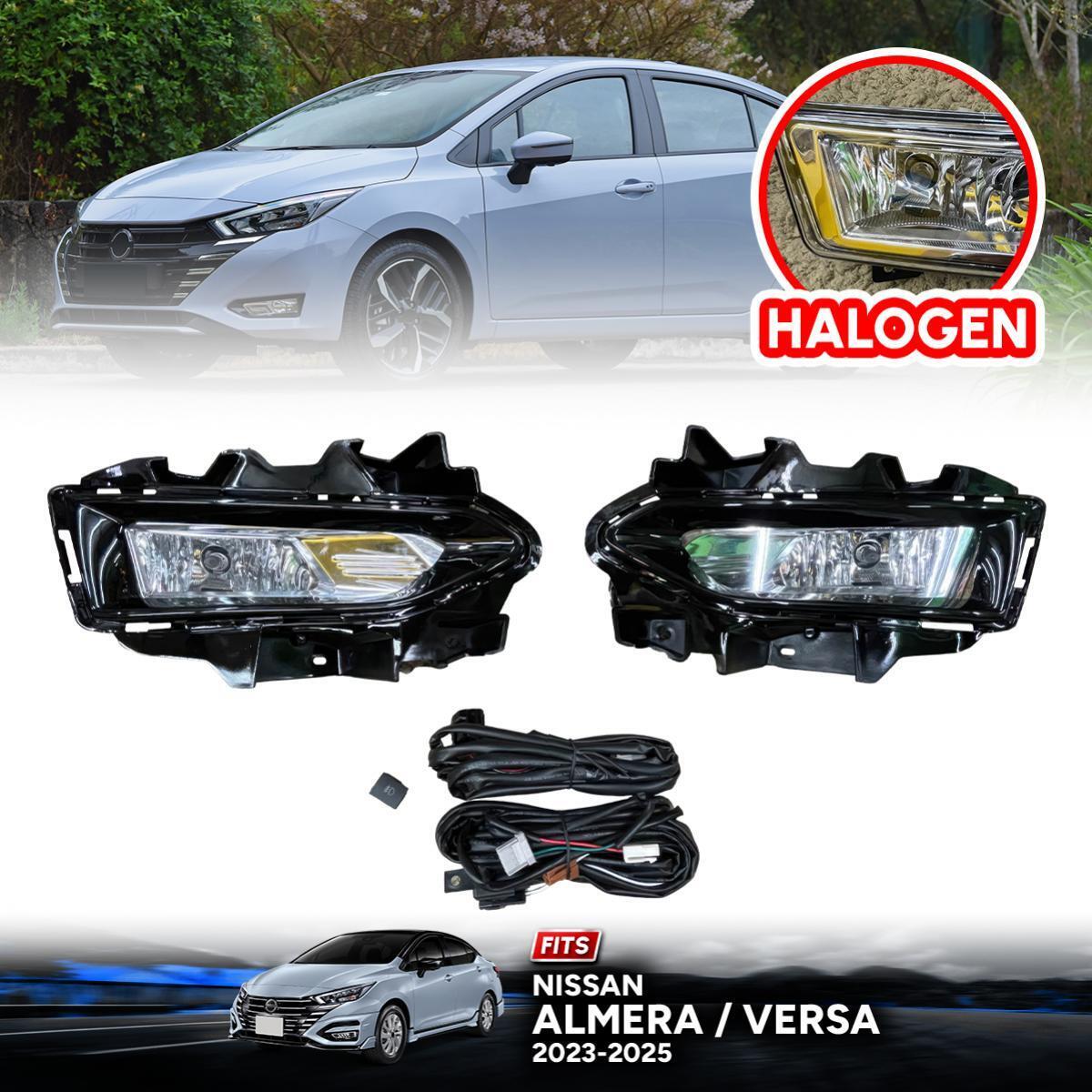 Set Fog Lamp Spot Light Halogen For Nissan Almera Versa N18 FACELIFT 2023-2025
