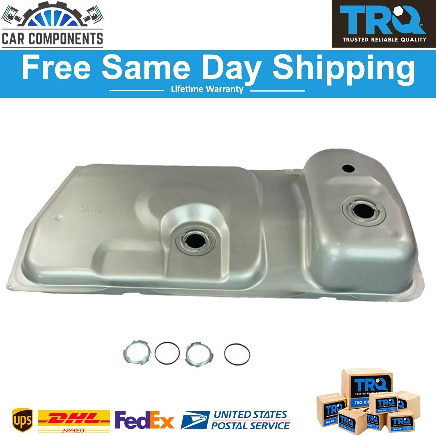 TRQ New Fuel Gas Tank 15.4 Gallon For 83-97 Ford Mustang Capri w/ Fuel Injection