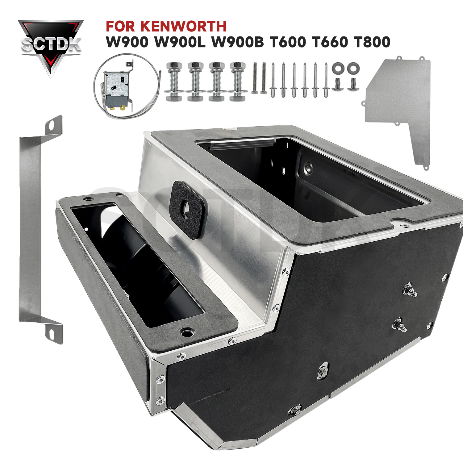 AC / Heater Aluminum Box truck kit For Kenworth T600/T660,T800 W900/W900L,W900B
