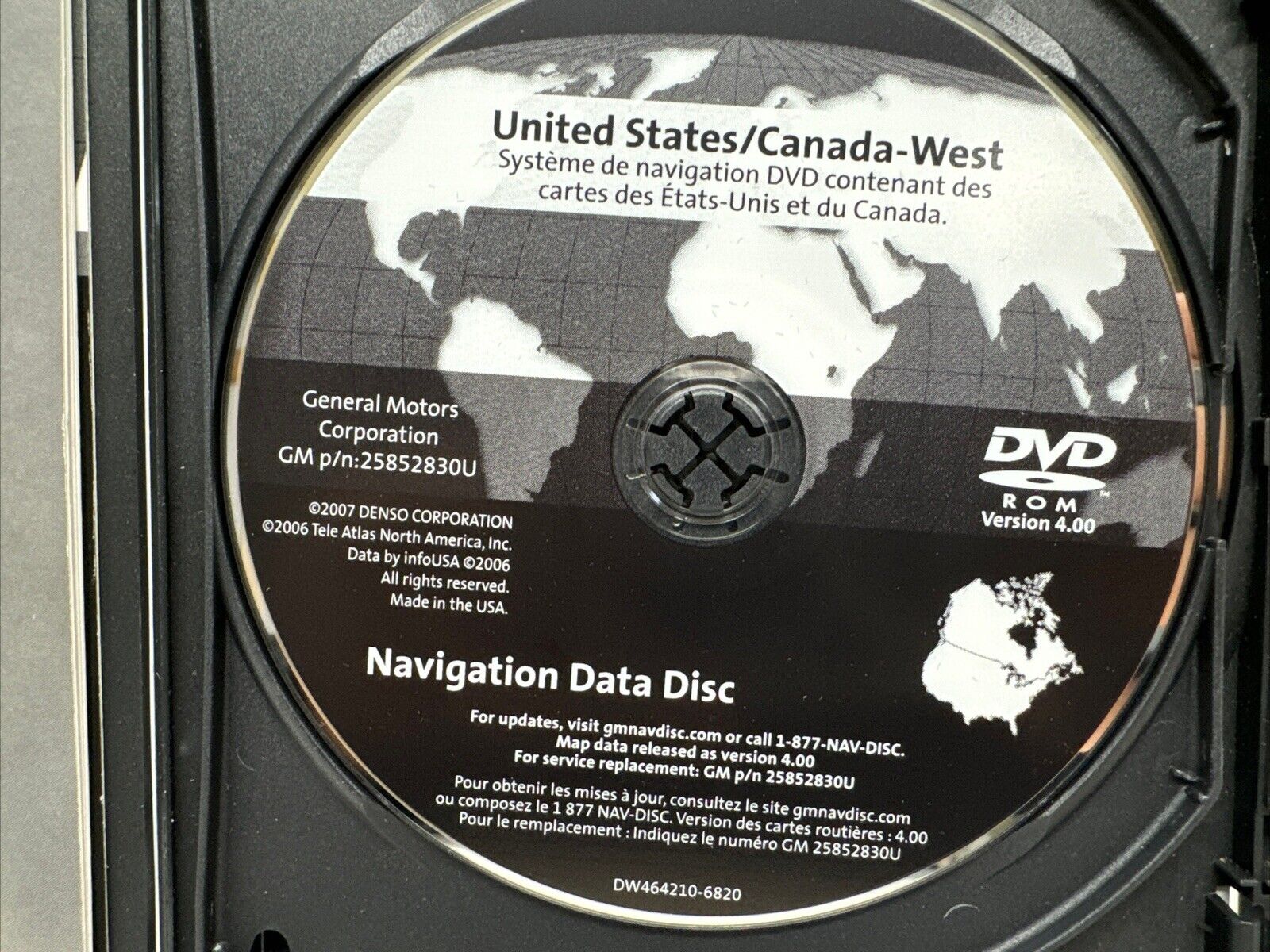 2005 2006 2007 CADILLAC STS STS-V 2009 SAAB 9-5 NAVIGATION MAP DISC CD DVD WEST