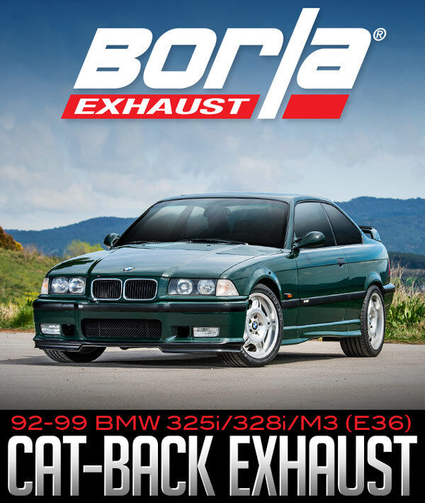 1995-1999 BMW M3 325i 328i E36 Borla Cat-Back Exhaust System 14553 
