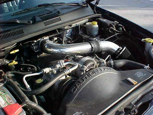 BCP BLACK 99-04 Grand Cherokee 4.7L V8 H/O Short Ram Air Intake + Filter