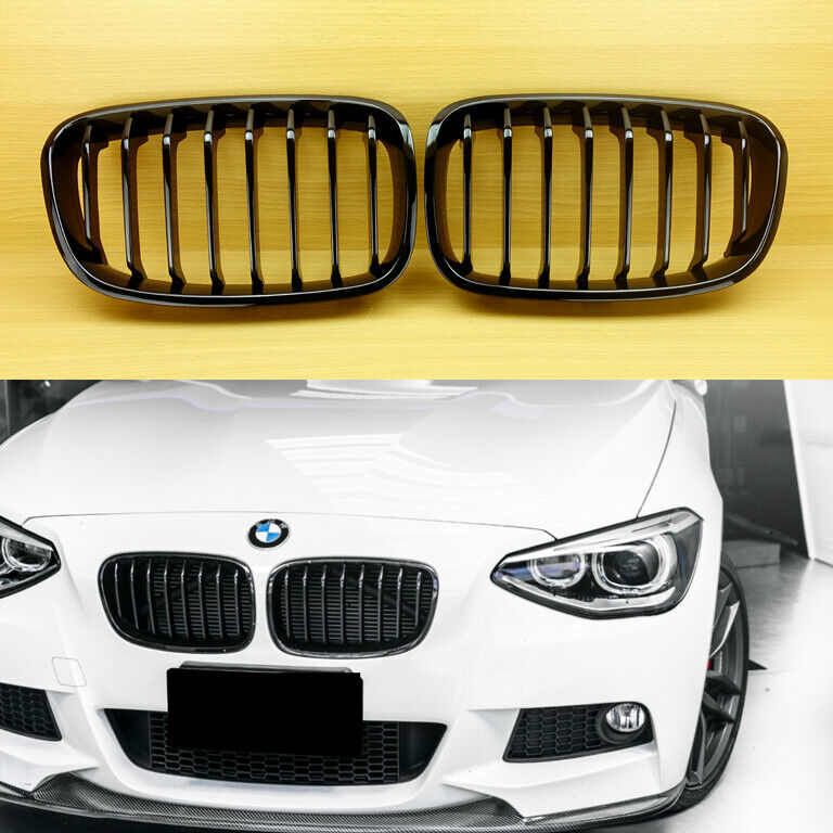 Gloss Black For BMW 1er F20 F21 M Performance Sport Front Grill 2011-2014