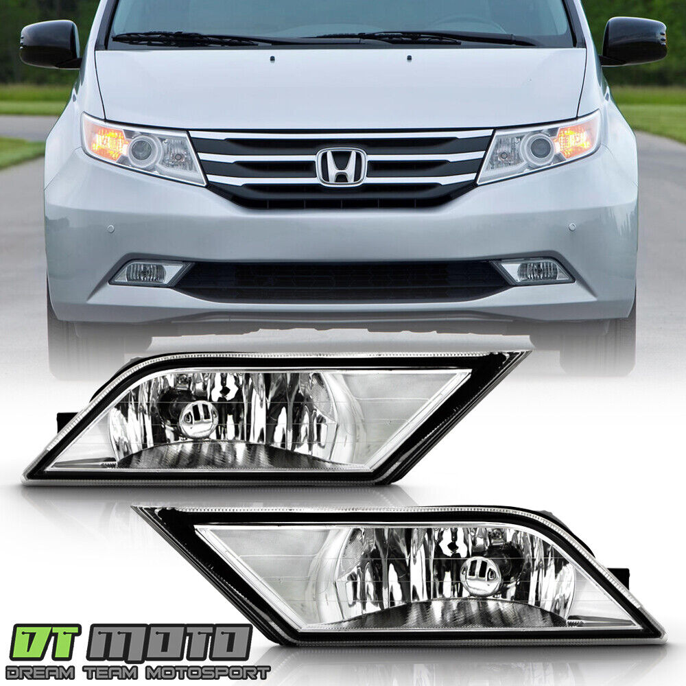 For 2011-2013 Honda Odyssey Bumper Driving Fog Lights + Switch 11-13 Left+Right