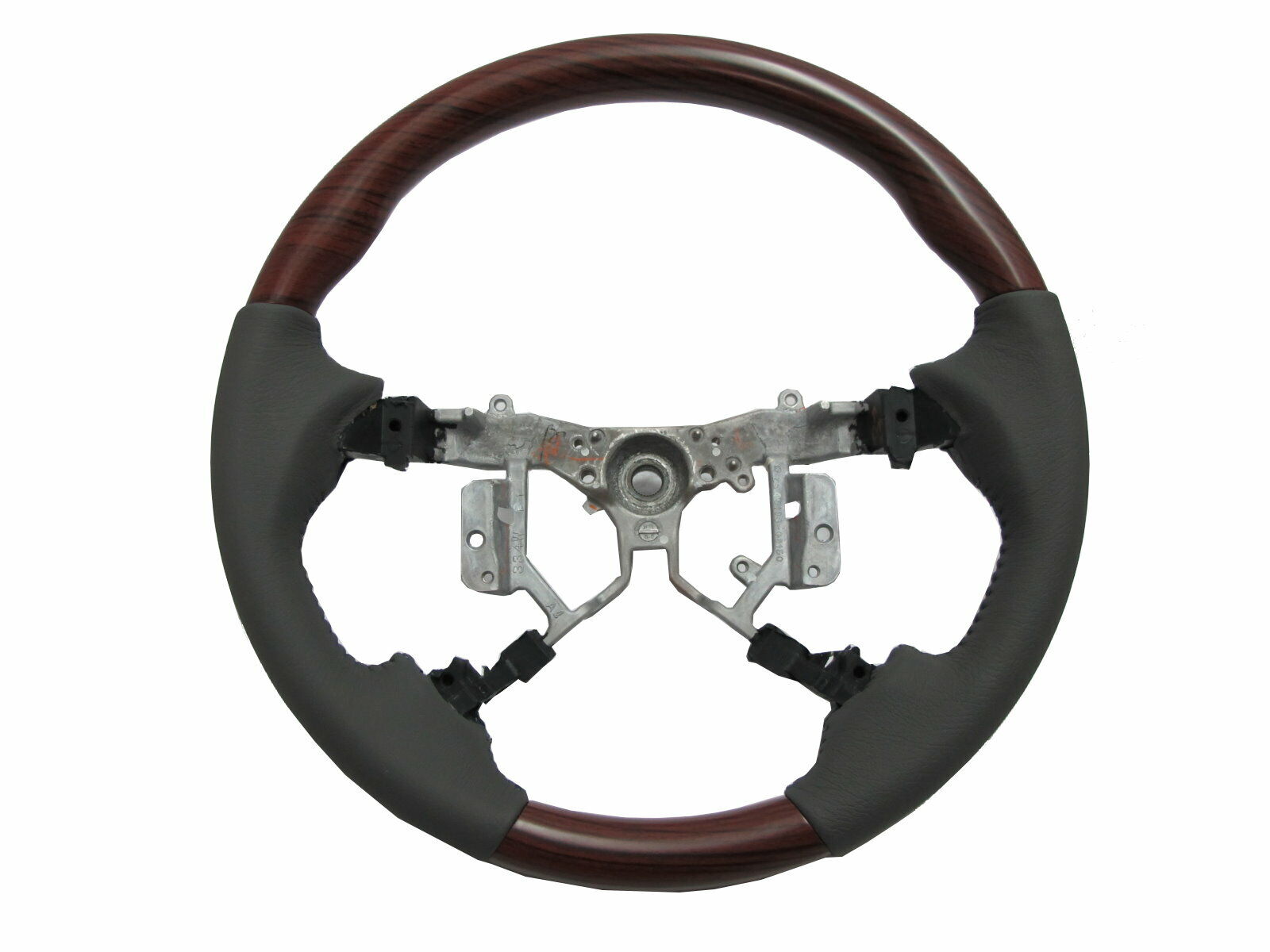 AURION XV40 2006-2011 STEERING WHEEL OE RED-WINE WOOD GRAY for TOYOTA