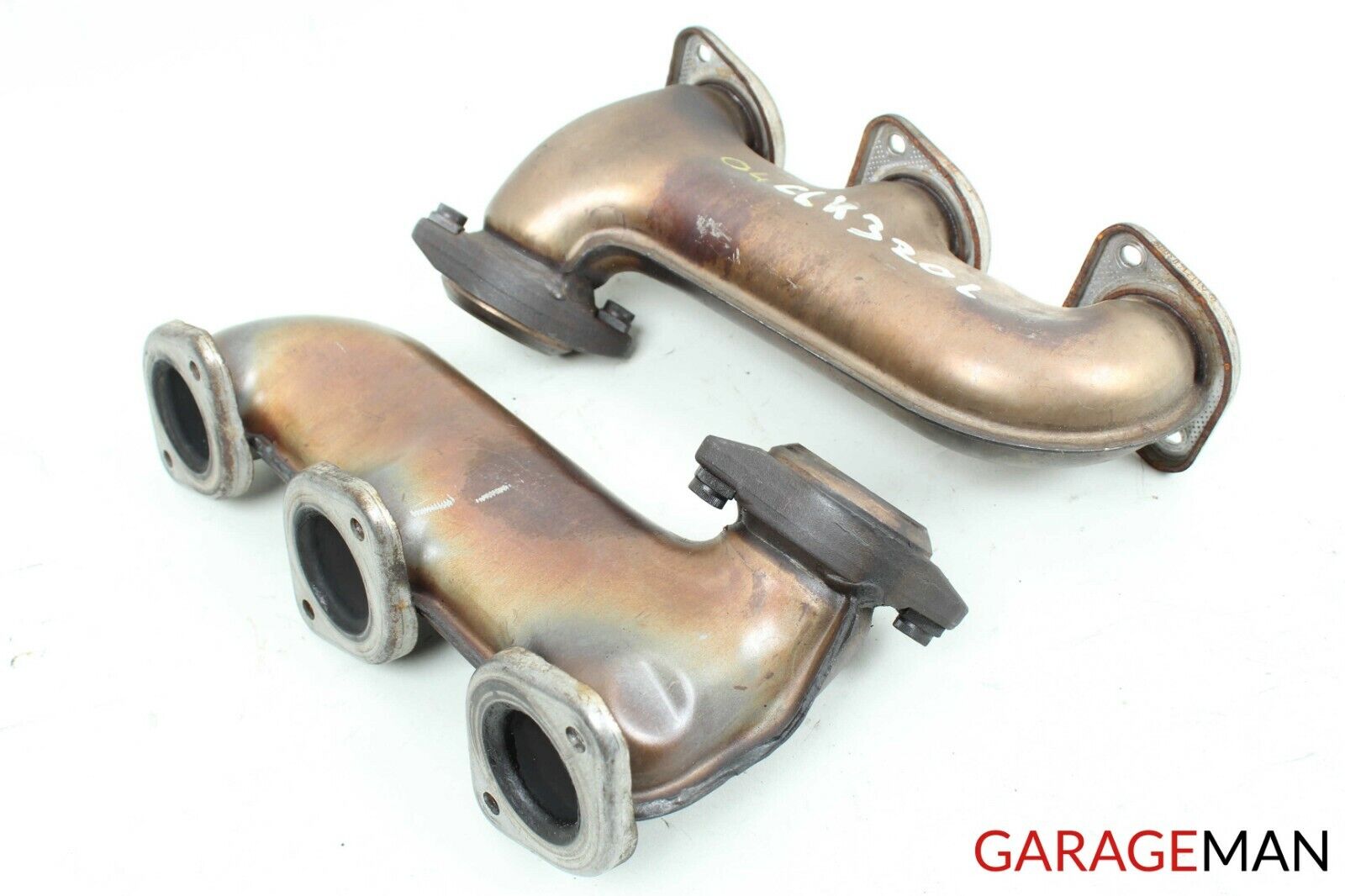 03-05 Mercedes W209 CLK320 Right & Left Side Exhaust Pipe Manifold Header Set