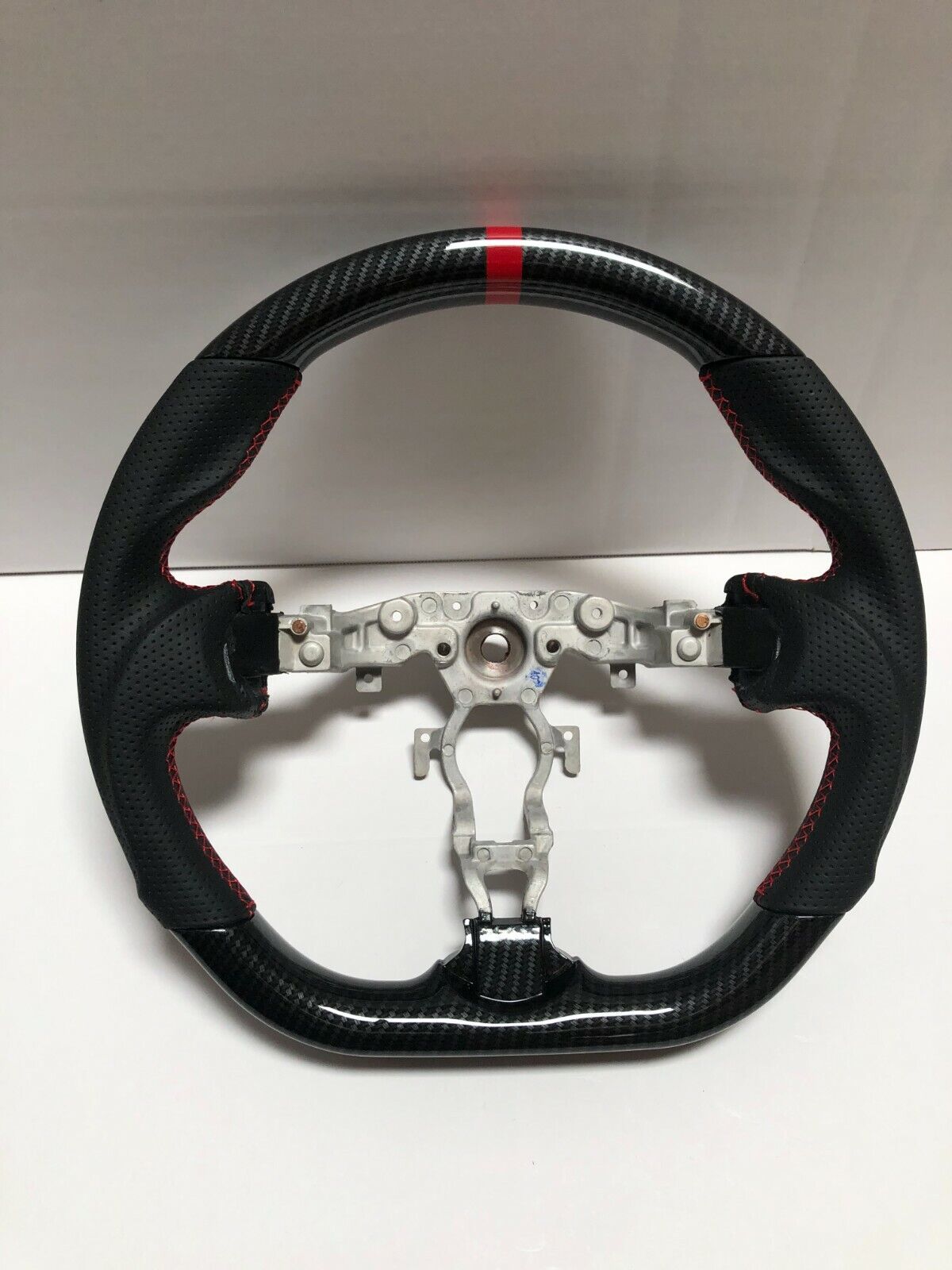 Leather/Hydrocarbon W/Red Stitching Steering Wheel for 09-20 Nissan 370Z