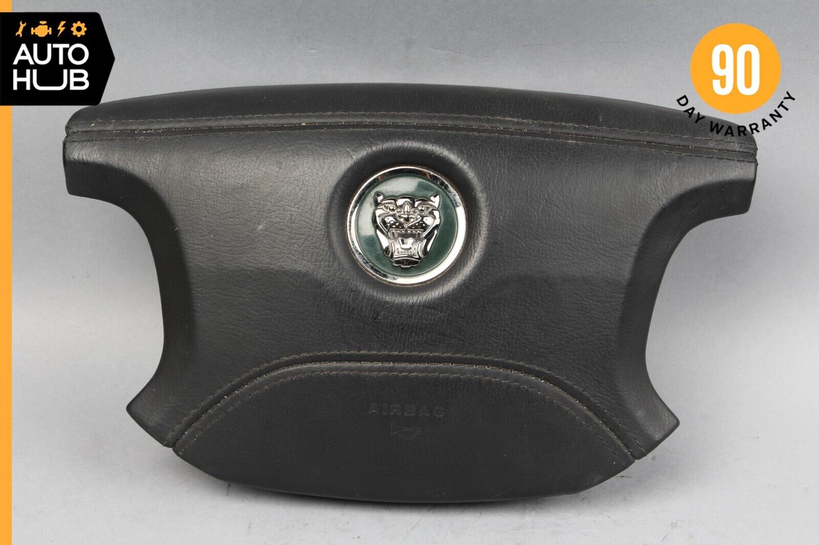 03-09 Jaguar XJ8 X350 S-Type Super V8 Steering Wheel Air Bag Airbag Black OEM