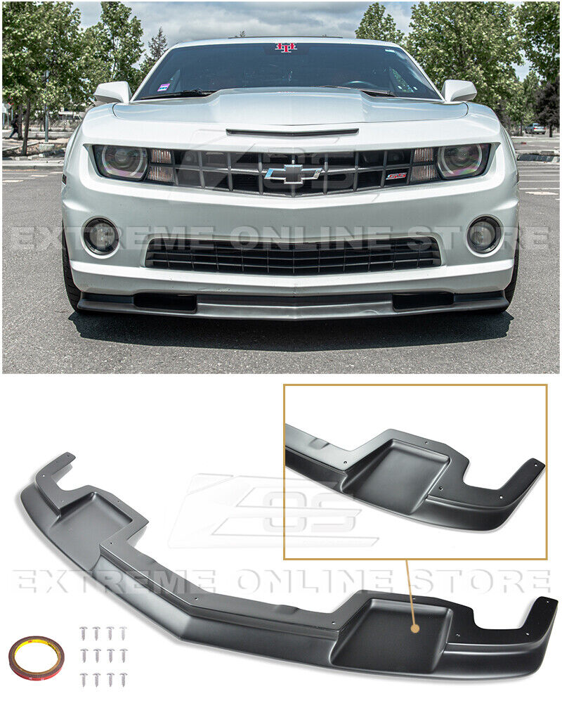 For 10-13 Camaro SS | EOS TL1 Style MATTE BLACK Front Bumper Lower Lip Splitter