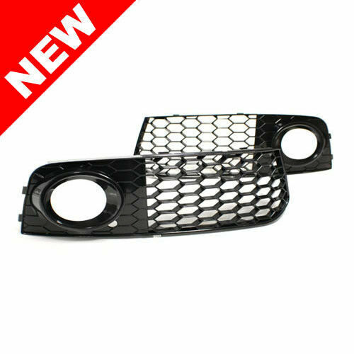 09-12 AUDI A4 B8 RS4 STYLE HONEYCOMB HEX MESH FOG LIGHT OPEN VENT GRILL INTAKE