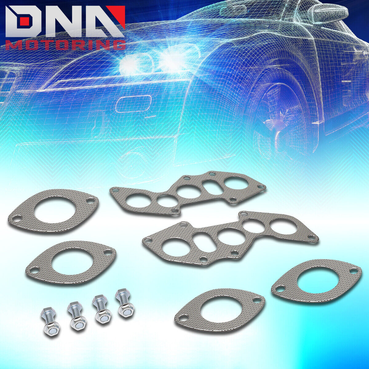 FOR 2006-2013 IS250 IS350 ENGINE EXHAUST MANIFOLD HEADER ALUMINUM GASKET SET