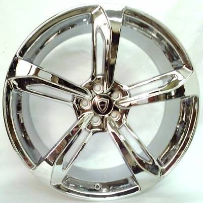 22x9 Capri Luxury Alloys #5191 Chrome Custom Wheels 5x112 Rims Audi VW