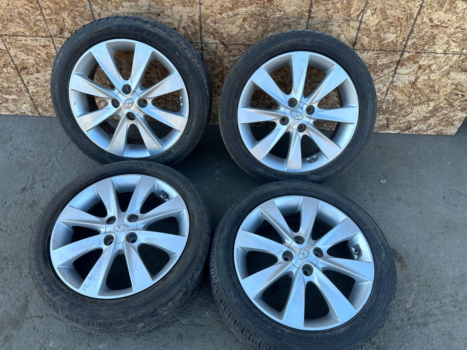 SET OF WHEELS RIMS AND TIRE 2012 - 2017 HYUNDAI ACCENT SET OF WHEELS OEM