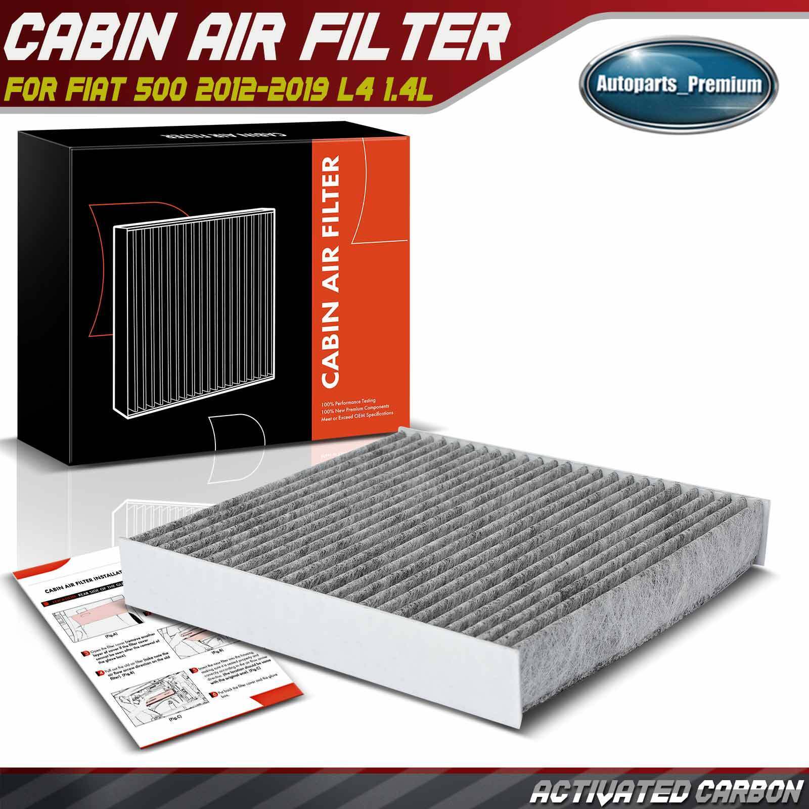 Cabin Air Filter with Activated Carbon for Fiat 500 2012-2019 Center Console