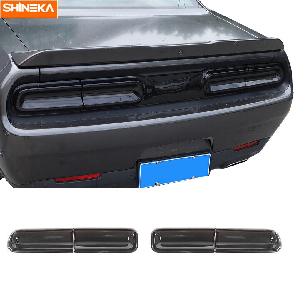 4pcs Taillight Lamp Shell Cover Trim Accessories For Dodge Challenger 2015-2023